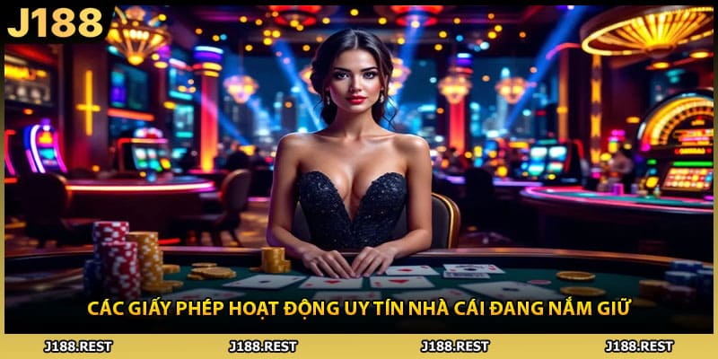 Các giấy phép hoạt động uy tín nhà cái đang nắm giữ